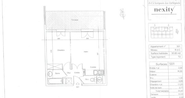 Location Appartement 2 pièces 35.65 m² - Lorgues 83510