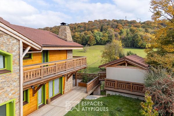 Chalet lumineux et modulable, un esprit scandinave au coeur du Doubs
