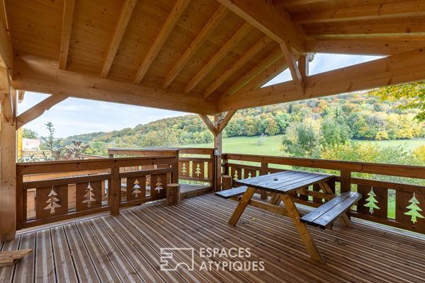 Chalet lumineux et modulable, un esprit scandinave au coeur du Doubs