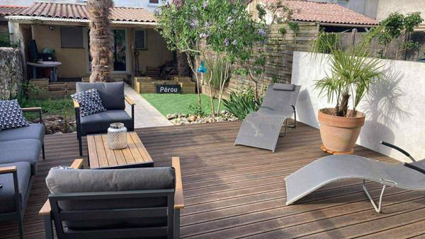 Villeneuve-sur-Lot (47300) Villeneuve sur lot, superbe maison de ville avec terrasse, jardinet et garage