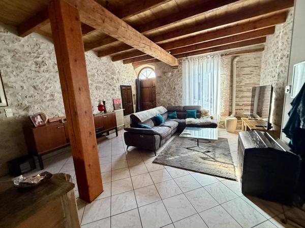 Villeneuve-sur-Lot (47300) Villeneuve sur lot, superbe maison de ville avec terrasse, jardinet et garage