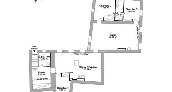 Location Appartement 4 pièces 117 m² - Romans-sur-isère 26100