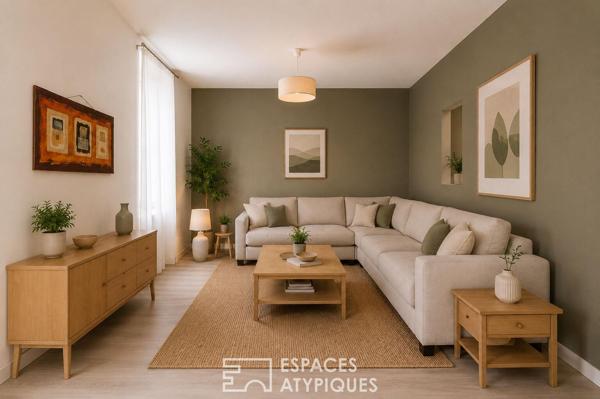 Duplex inversé au potentiel unique à Malakoff