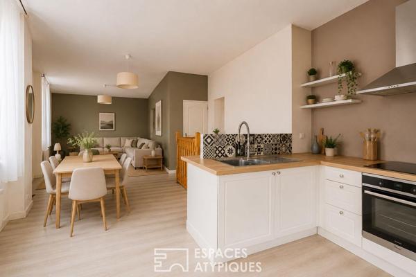 Duplex inversé au potentiel unique à Malakoff