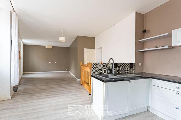 Duplex inversé au potentiel unique à Malakoff