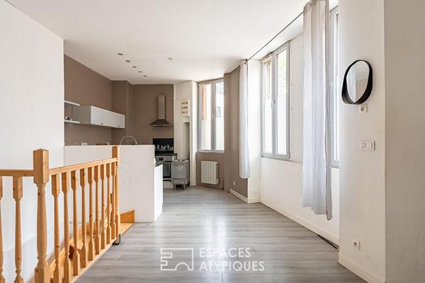 Duplex inversé au potentiel unique à Malakoff