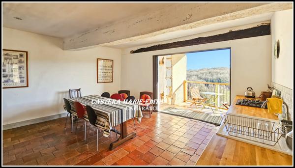 Maison de village rénovée -Proche AUCH - 7 pièces + Garage + Jardin exposé au SUD + Champ