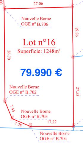 Terrain à vendre 1 248 m² Feytiat