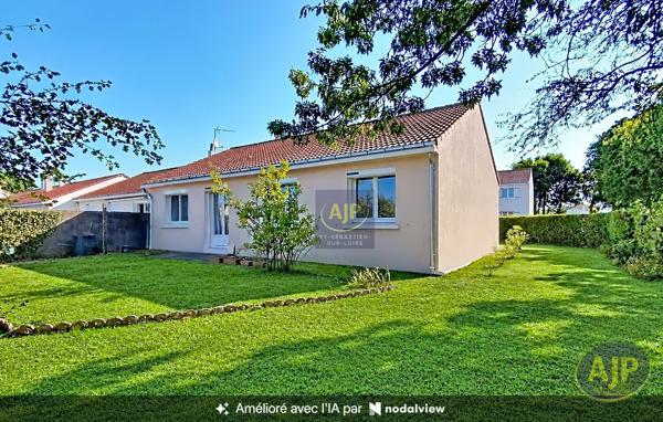 Maison à vendre Saint Sebastien Sur Loire - 4 pièces, 90m² avec 3 chambre(s) à 343 000€ - AJP Immobilier Saint-Sébastien-sur-Loire