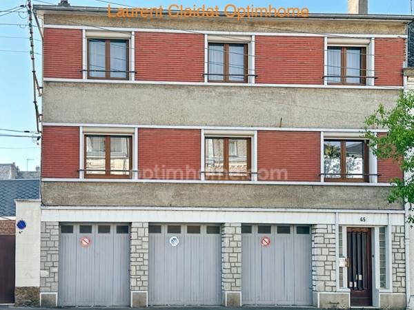 MAISON DE VILLE ENV.120 m² – 3 CHAMBRES + 3 GARAGES LOUÉS – SAINT-QUENTIN CENTRE