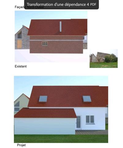 Grange avec permis purgé et projet clé en main (hors finitions) à 15 minutes de haguenau