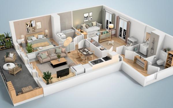 Appartement à vendre    4 pièces • 76,24 m2 Le Plessis-Trévise