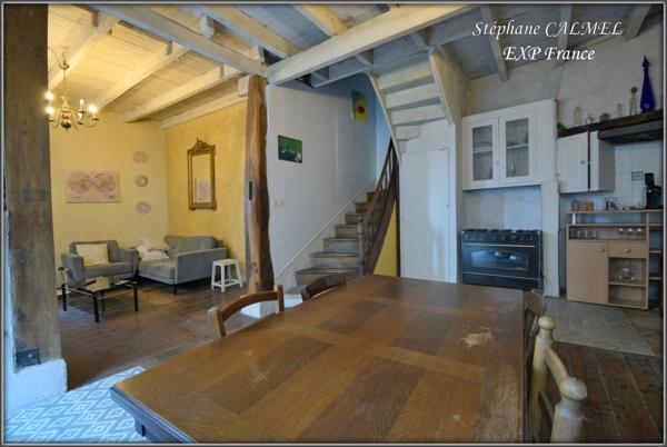 Maison de ville en pierre – 91 m² environ – Centre de Lauzun