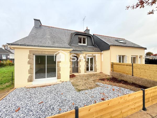 A Moréac, maison traditionnelle de 140 m2 dont logement attenant de 51 m2