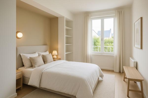 Saint-Pierre Quiberon - Vente appartement rénové à 30 mètres de la mer avec extérieur et 2 chambres