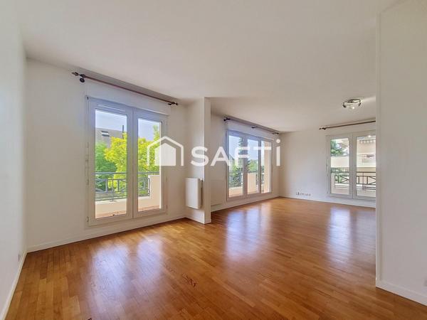 T5 - 106m2 - 3 chambres - Séjour double - Balcon terrasse