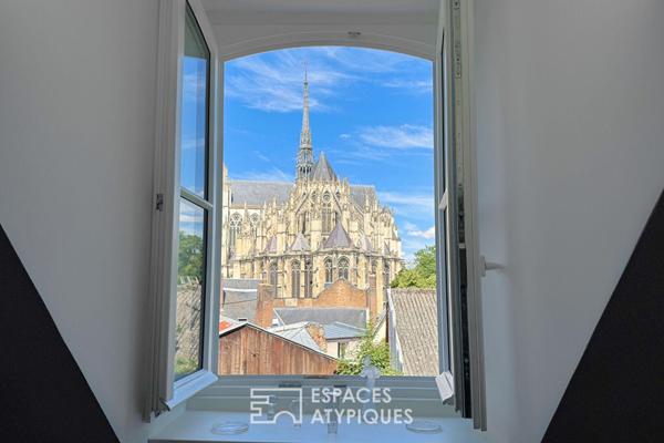 Appartement avec vue sur la Cathédrale au centre historique d’Amiens