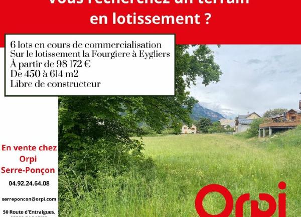 Terrain à vendre    Eygliers