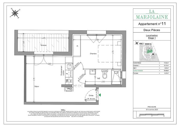 Programme Rénové, 2 pièces à Mouans Sartoux