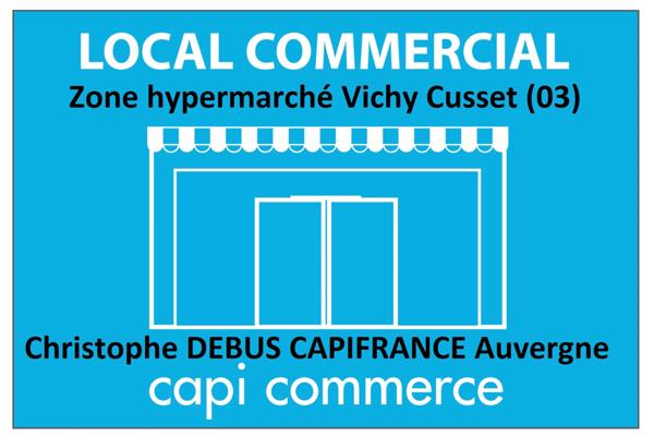 Local, magasin à louer proche de VICHY Zone commerciale de CARREFOUR CUSSET (03)