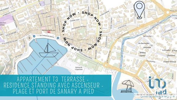 Appartement à vendre 3 pièces 75 m² Sanary-sur-Mer