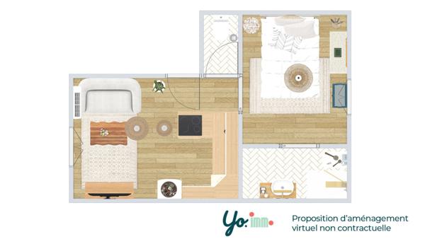 Dax (40100) Charmant Appartement T2 à Dax