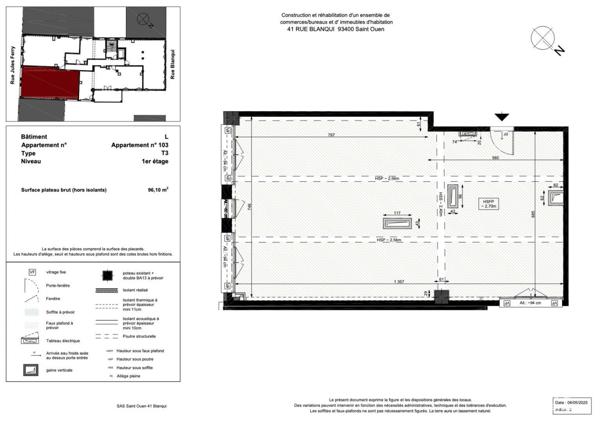 Appartement à vendre 4 pièces 96 m² Saint-Ouen-sur-Seine