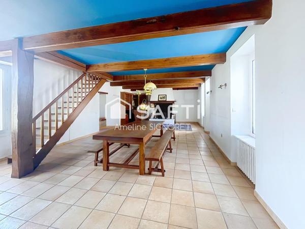 Maison familiale de 3 chambres avec très grand séjour