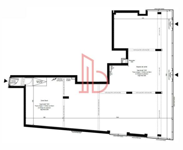 Bureau de 225 m² à louer à Bordeaux Lac - Bruges
