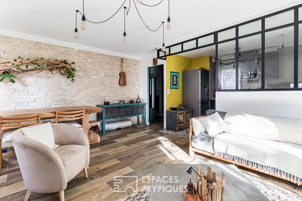 Appartement rénové avec terrasse, parking et piscine en copropriété à Toulouse