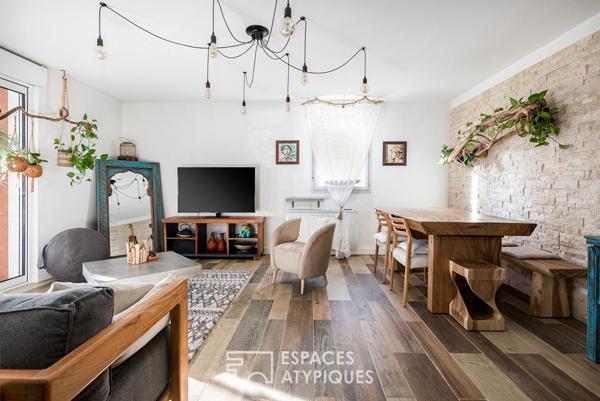 Appartement rénové avec terrasse, parking et piscine en copropriété à Toulouse
