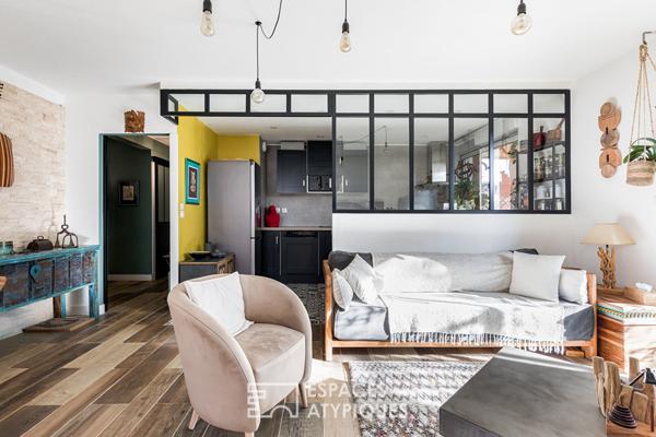 Appartement rénové avec terrasse, parking et piscine en copropriété à Toulouse