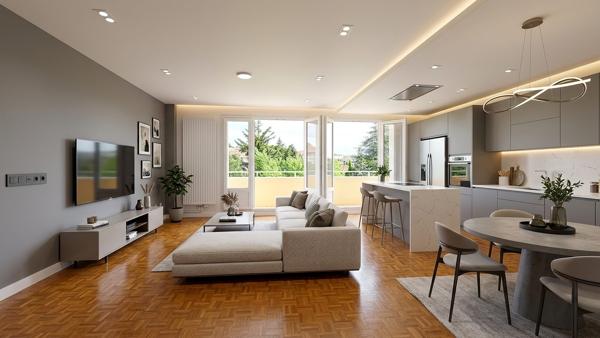Spacieux appartement T4 en dernier étage
