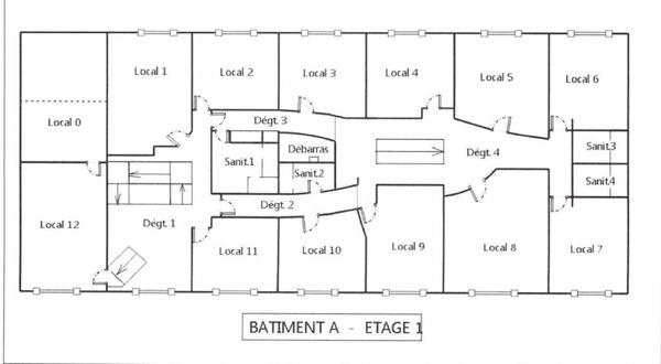BUREAUX à LOUER de 440 m²
