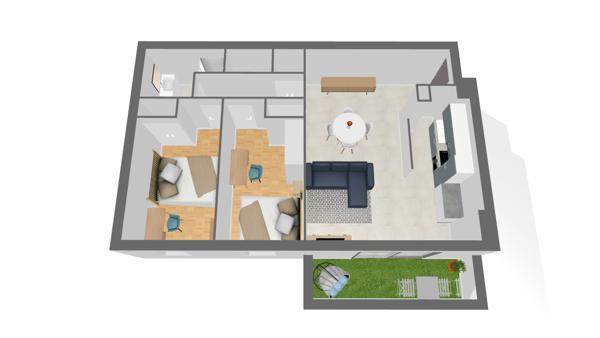 Appartement 3 pièces - 57 m² Exclusivité efficity