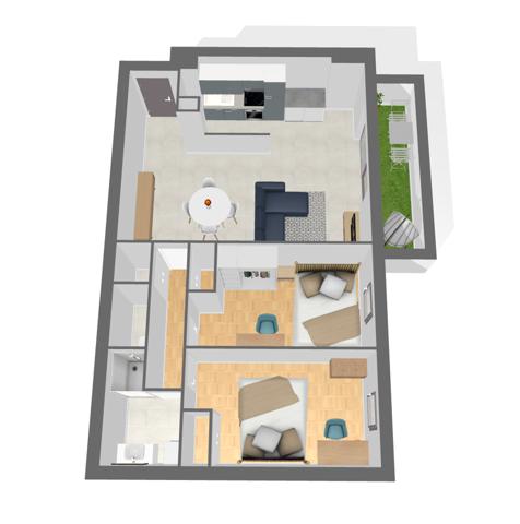 Appartement 3 pièces - 57 m² Exclusivité efficity