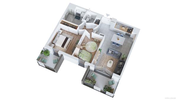 Exclusivité Appartement T3 vue Cathedrale de Chartres