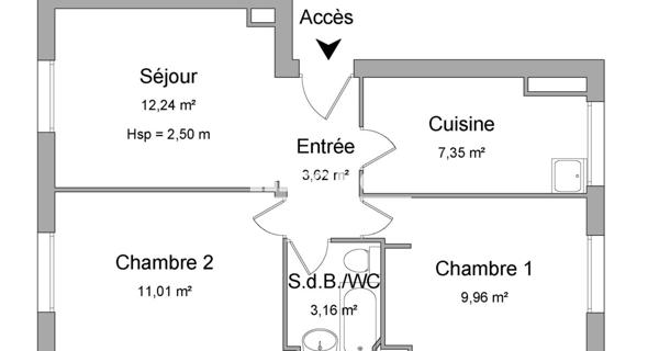 À vendre Appartement 3 pièces 52 m² - Issy-les-moulineaux 92130