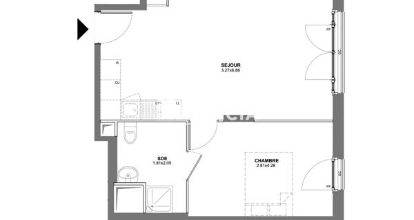 Location Appartement 2 pièces 41.31 m² - Le Blanc-mesnil 93150