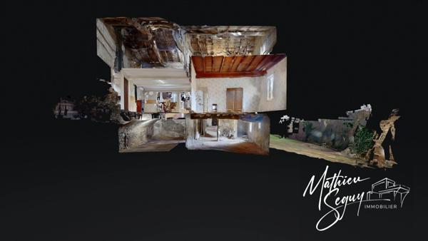 Fermette P3 sur 1860m² + garage + 2 ha de terrains agricoles.