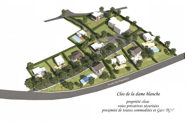 Terrain à vendre  973 m 2   MONTFERRAND LE CHATEAU  - 25