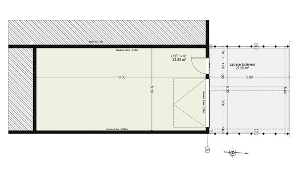 Local d’activité à vendre 54 m² Chevry-Cossigny