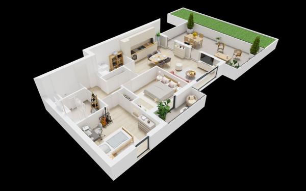 Appartement à vendre    3 pièces • 70,70 m2 Guilers