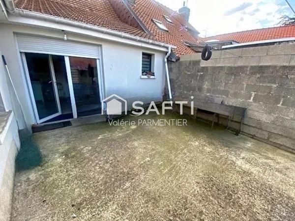 Maison de ville lumineuse, jardin, plain-pied — centre Berck