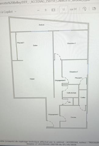 Appartement Belley T3 de 79.19 m2