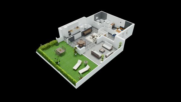 T3 RdC 78 m2 avec jardin ! Au calme