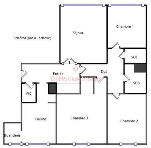Appartement à vendre 4 pièces de 88 m²