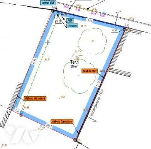 TREILLIERES, un terrain à bâtir de 272m² 