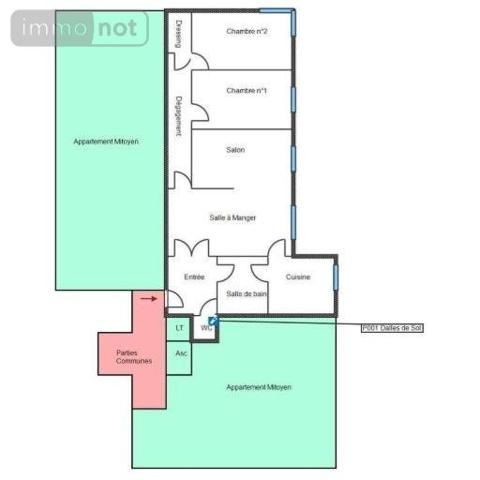 Appartement à vendre à Aubervilliers en Seine-Saint-Denis (93300), ref : AUBERVILLIERS 4P   
Mairie d'Aubervilliers