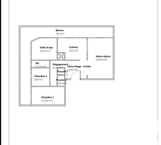 Appartement à vendre 3 pièces 64 m² Aubagne